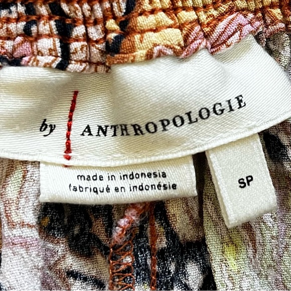 ANTHROPOLOGIE Odette Printed Joggers Paisley Boho Pant Size Small Pull On - Picture 5 of 11